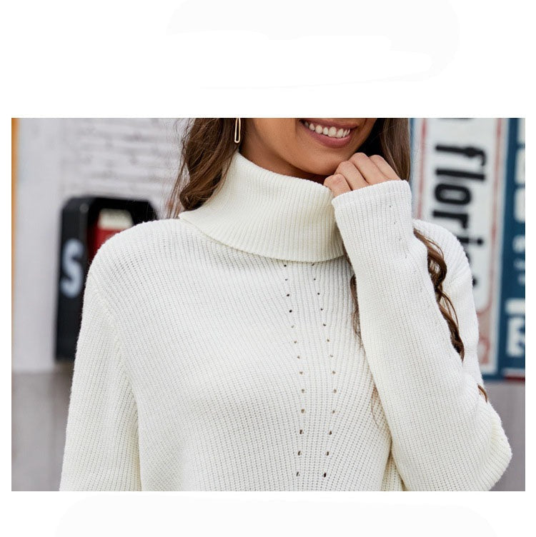 GiadaLuna™ Vrouwen Veelzijdige Losse Sweater Met Hoge Hals