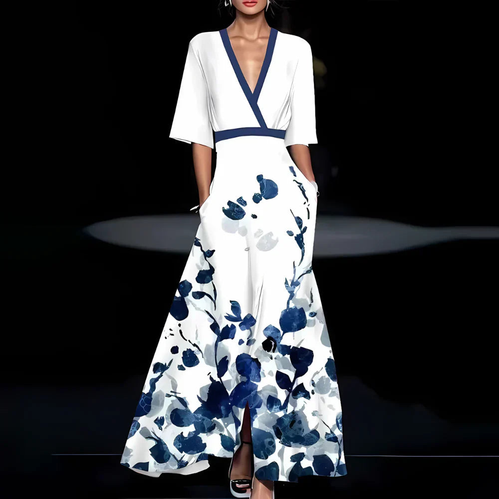 Isabella – Bloemenprint Dames Zomerjurk
