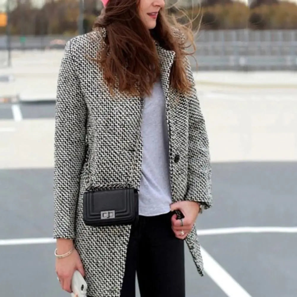 Isabella – Lange Wol Winterjas voor Dames
