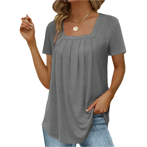 Giulia – Elegante Geplooide Damesblouse
