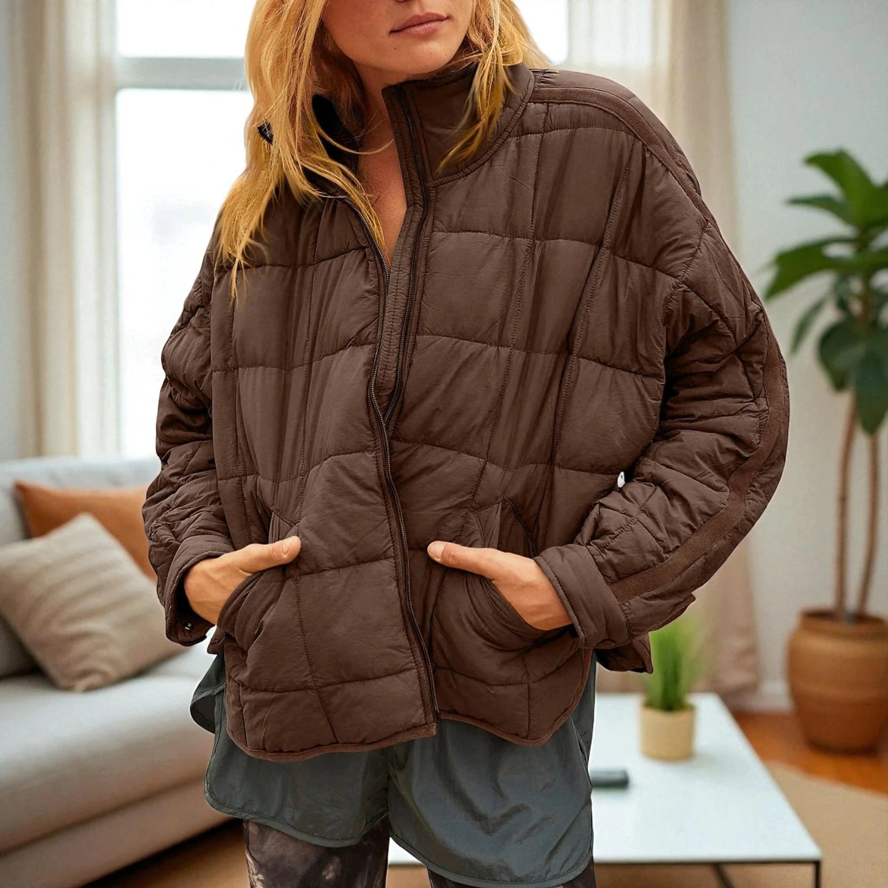 Sheila – Lichtgewicht Dames Puffer Jas met Rits