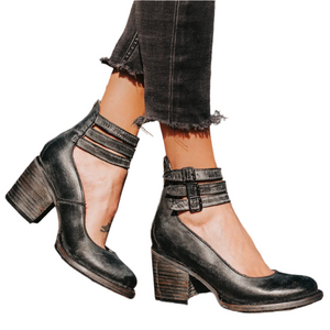 Bianca – Leren Dameslaarzen met Sculpted Design
