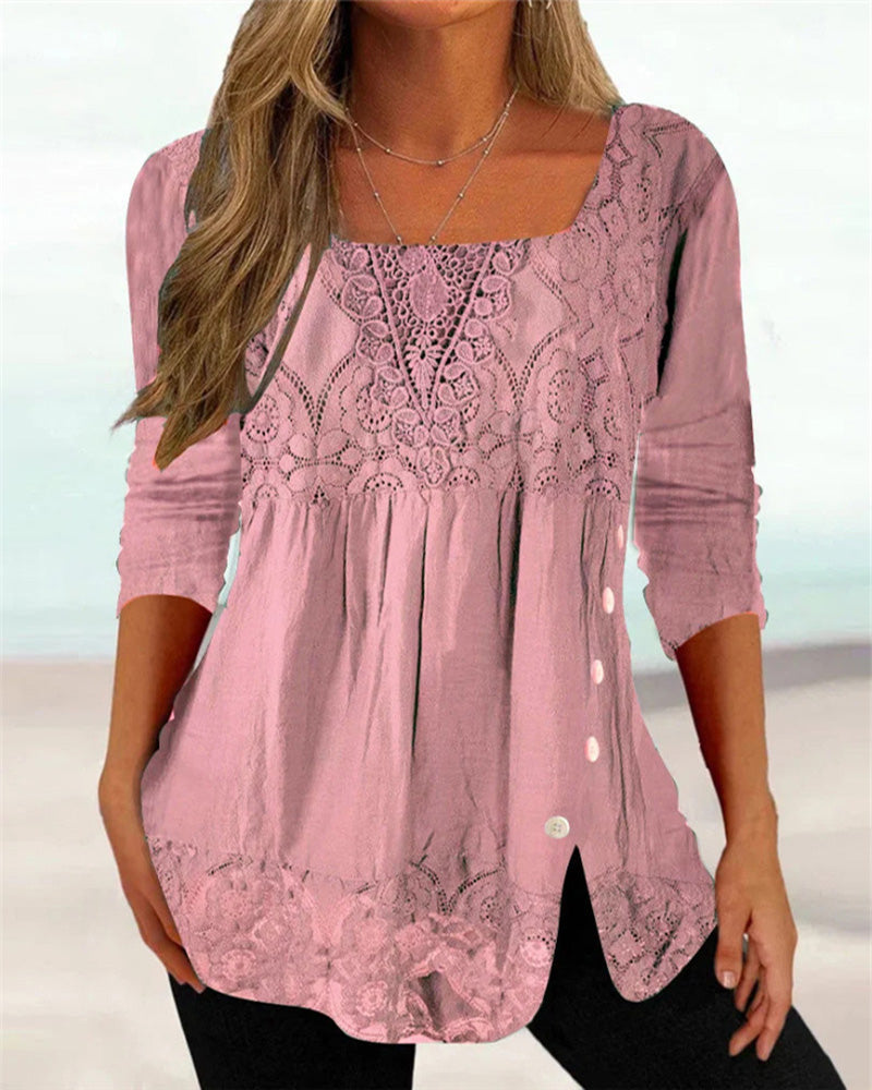 Elena – Stijlvolle Zomerblouse voor Dames