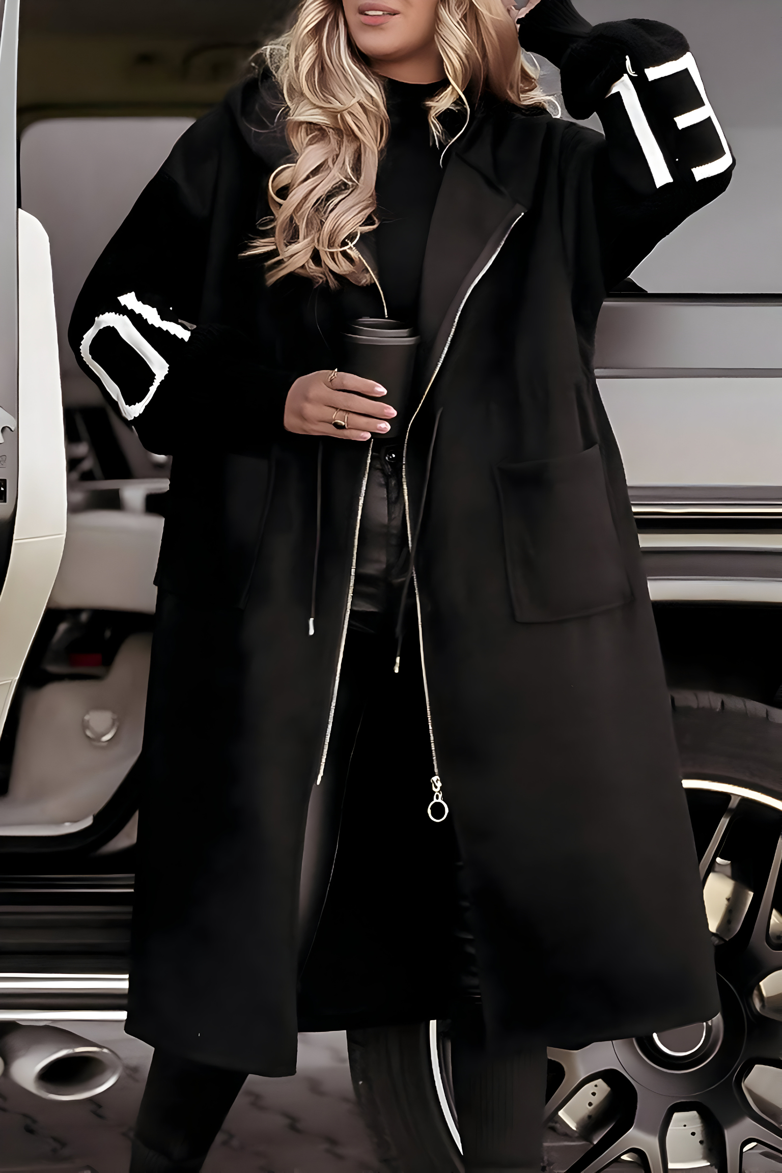 Shana – Dames Hooded Elegante Coatigan