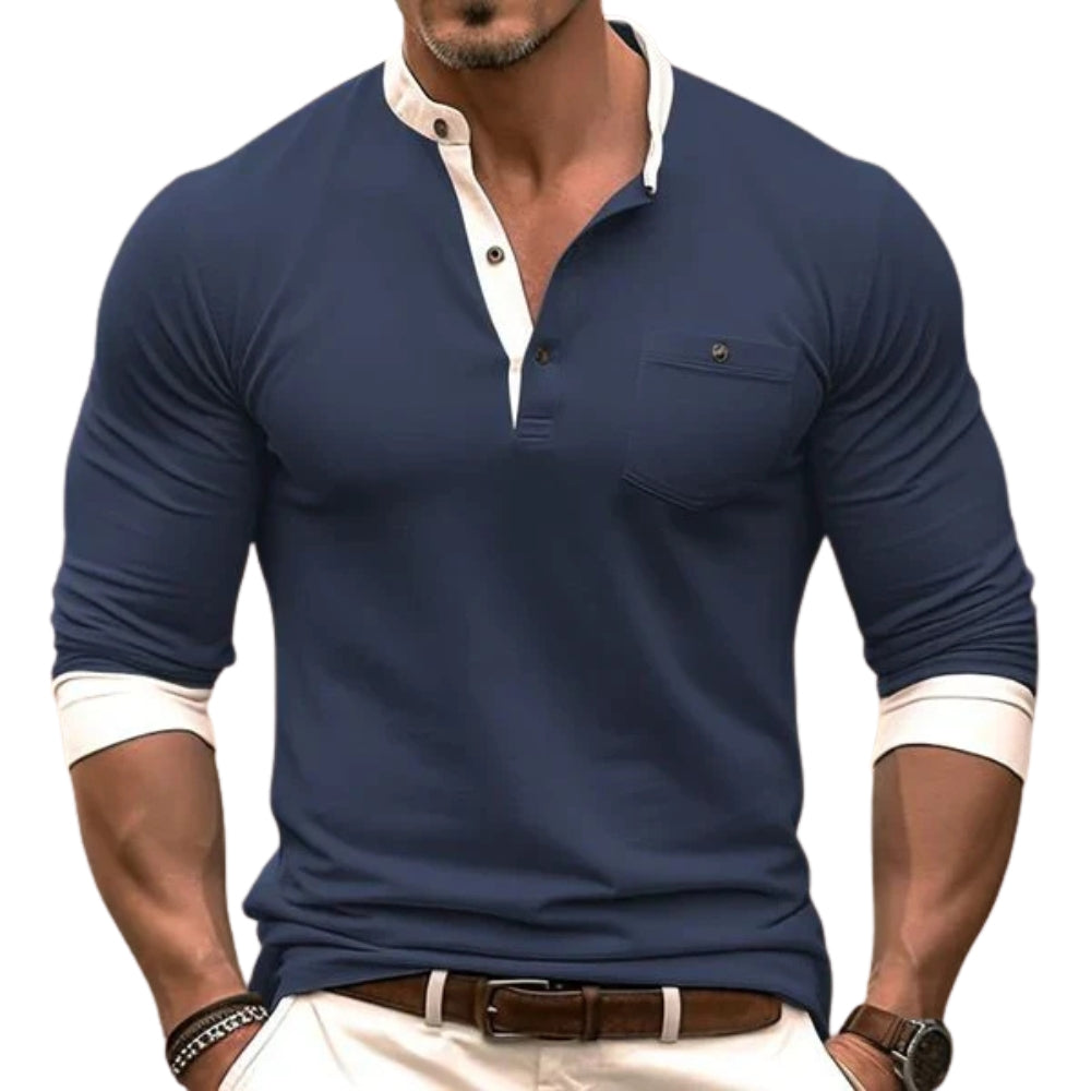 Lorenzo – Casual-Fit Heren Longsleeve Shirt