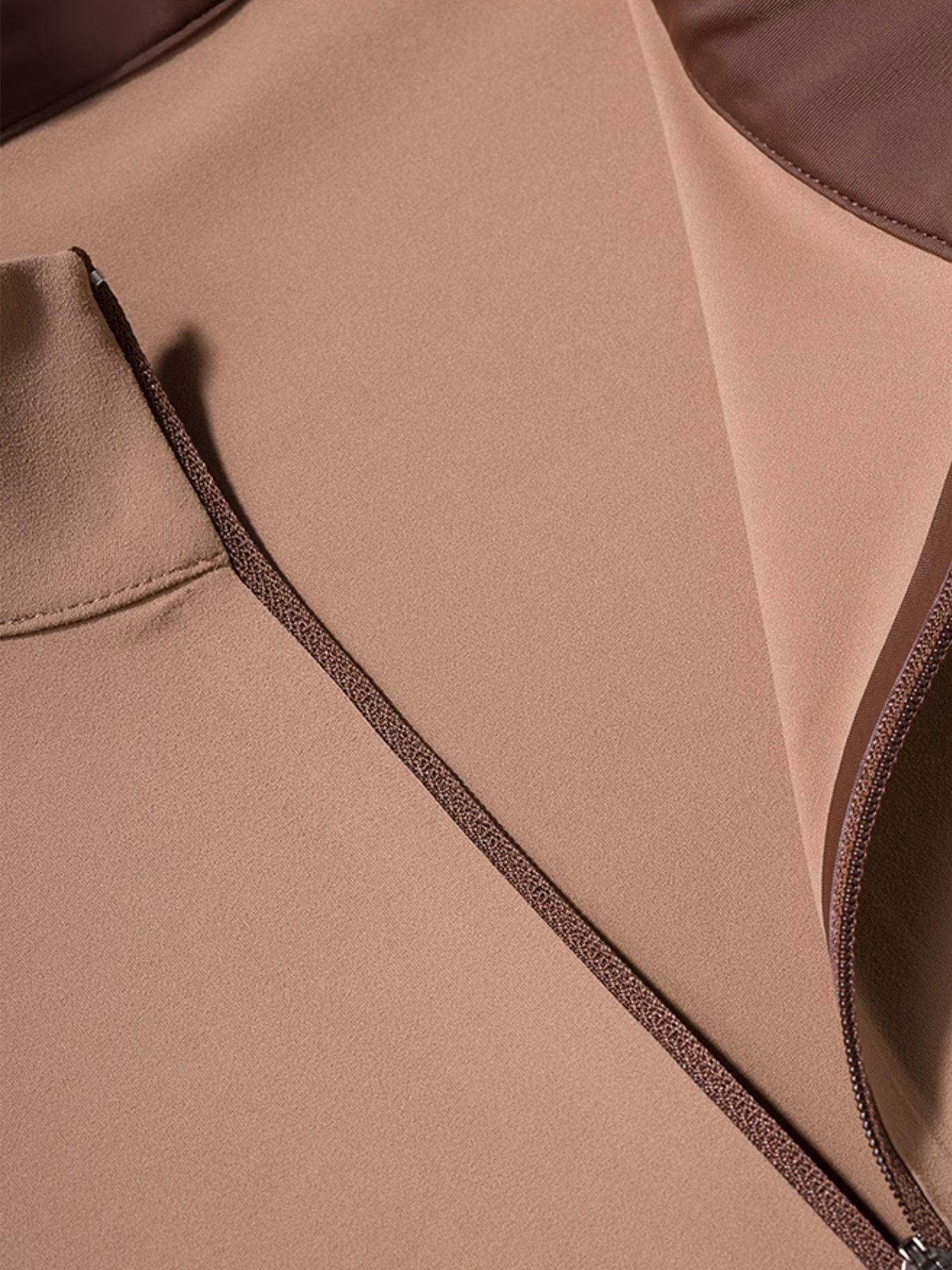 Francesco Miglia™ - Half zip mock neck tee