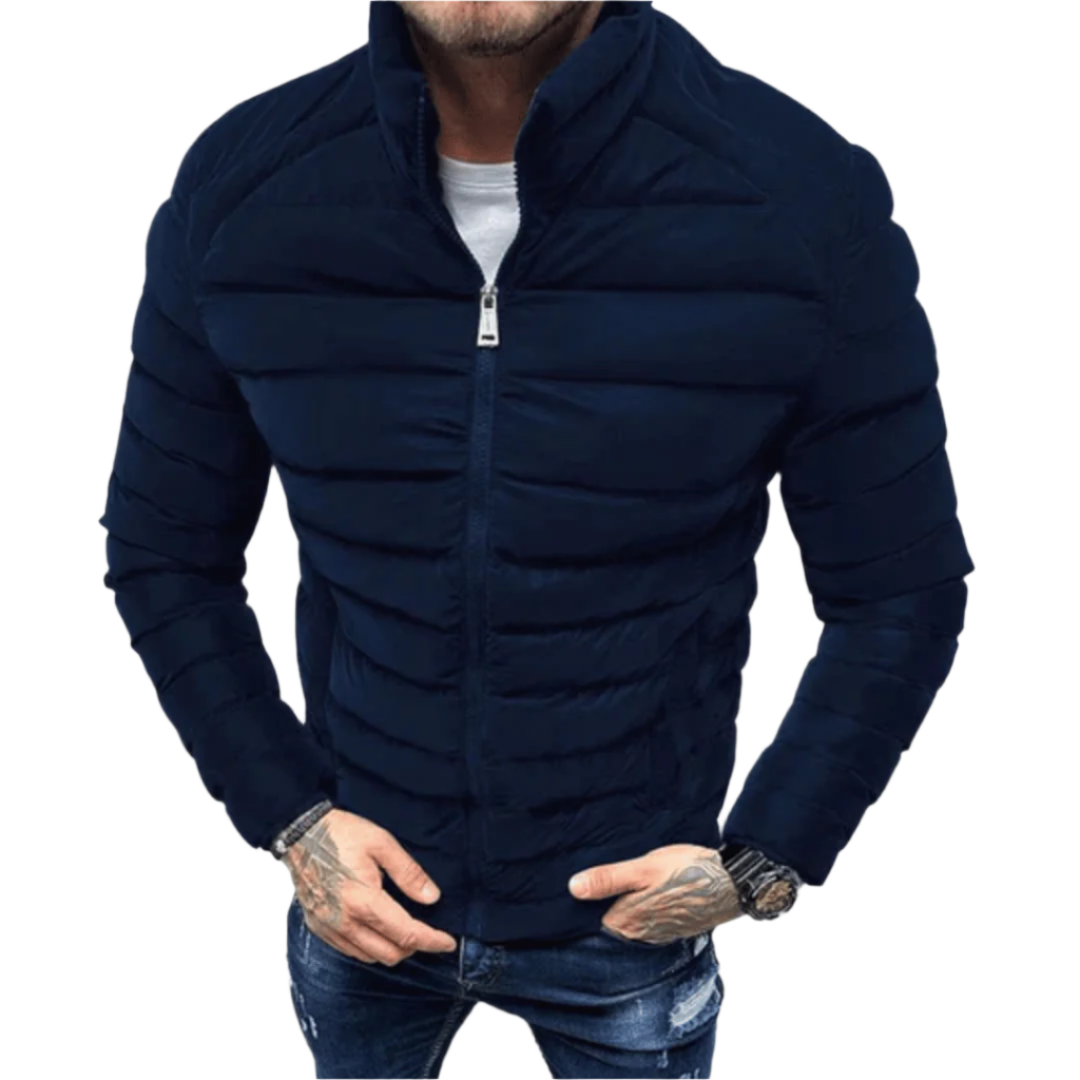 Lorenzo – Slim-Fit Heren Gewatteerde Winterjas