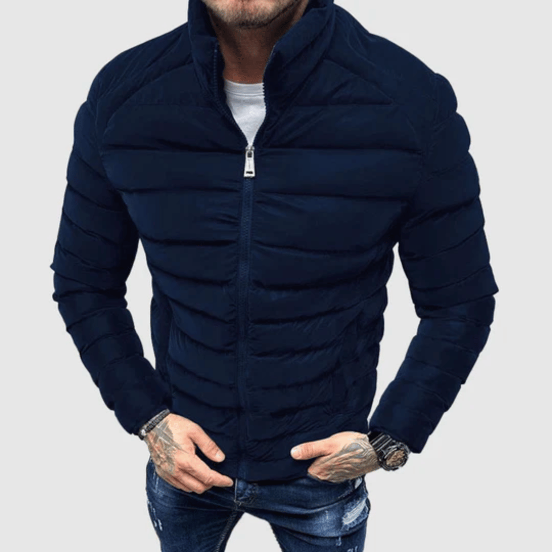 Lorenzo – Slim-Fit Heren Gewatteerde Winterjas