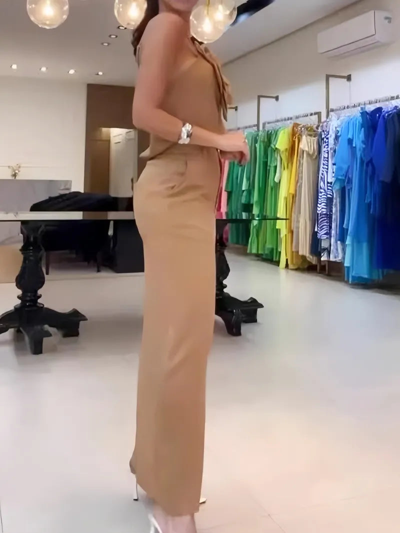Isabella – Vierkante Halslijn Zomer Two-Piece Set voor Dames