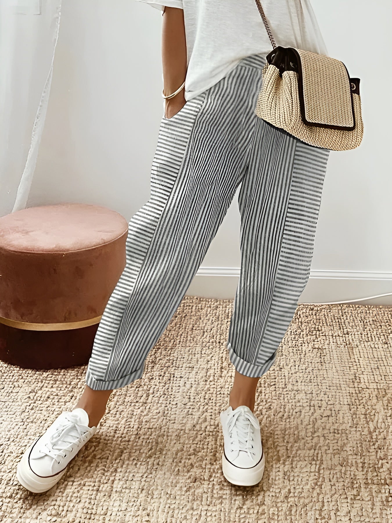 Sofía – Flowy Zomerbroek voor Dames met Stretchband