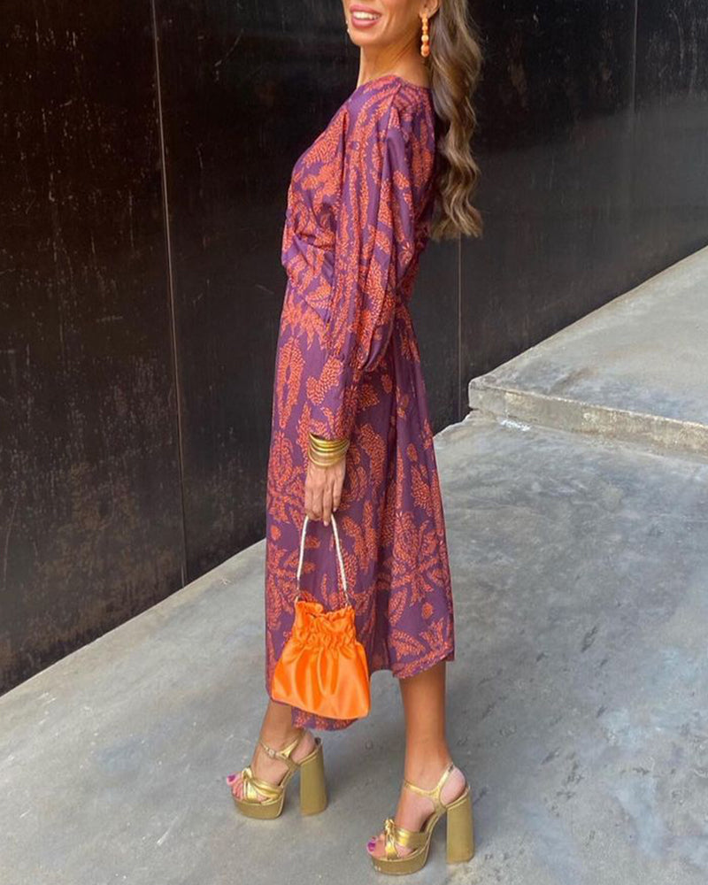 Isabella – Boho-Chic Dames Wikkeljurk Midi