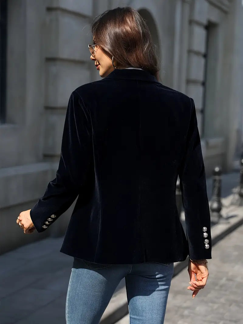 Shane – Fluwelen Getailleerde Dames Blazer
