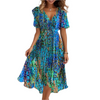 Isabella – Chiffon Zomerjurk met Bloemenprint voor Dames