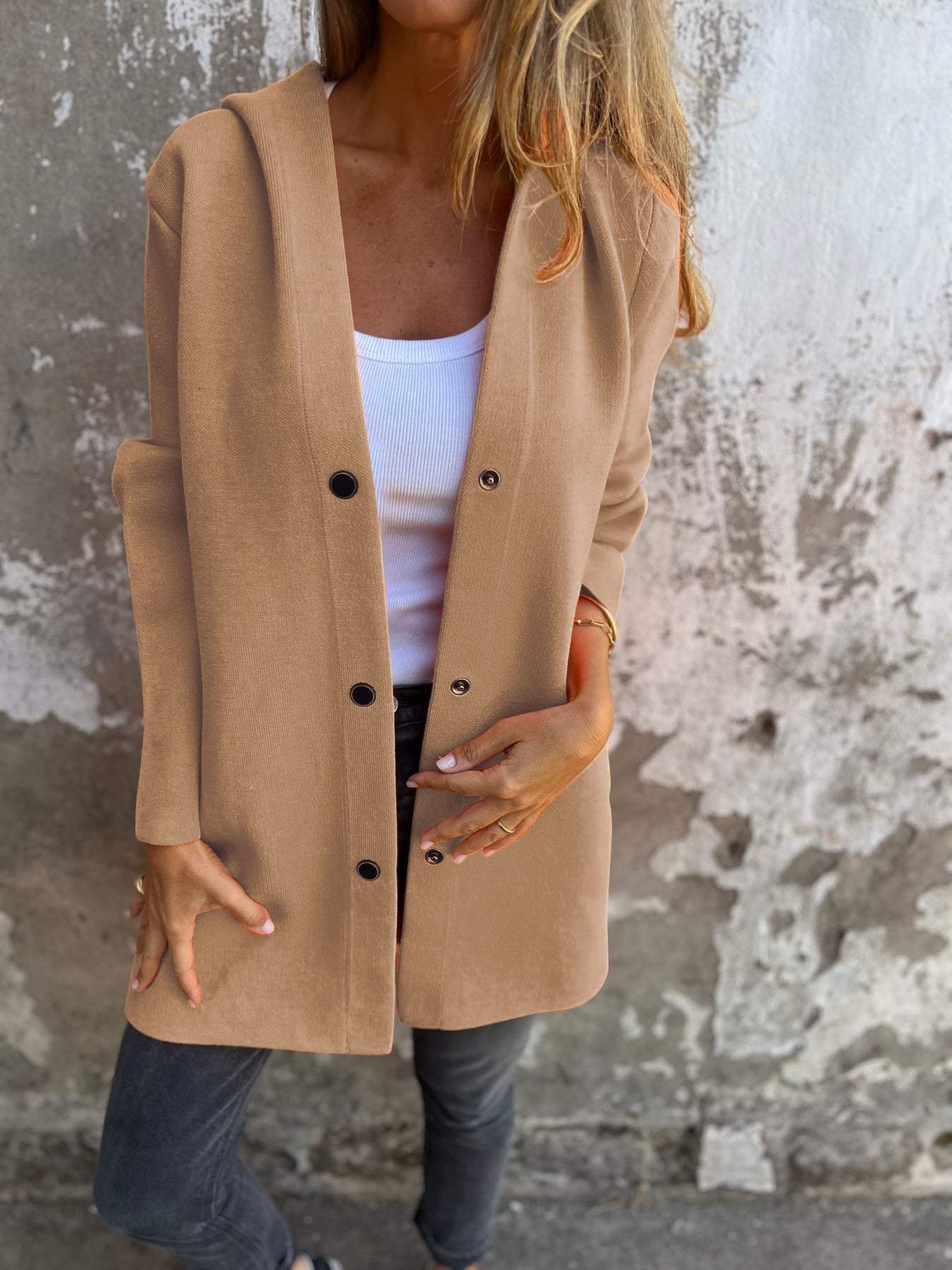 Aurelia – Dames Jas met Capuchon voor Stijlvol Comfort