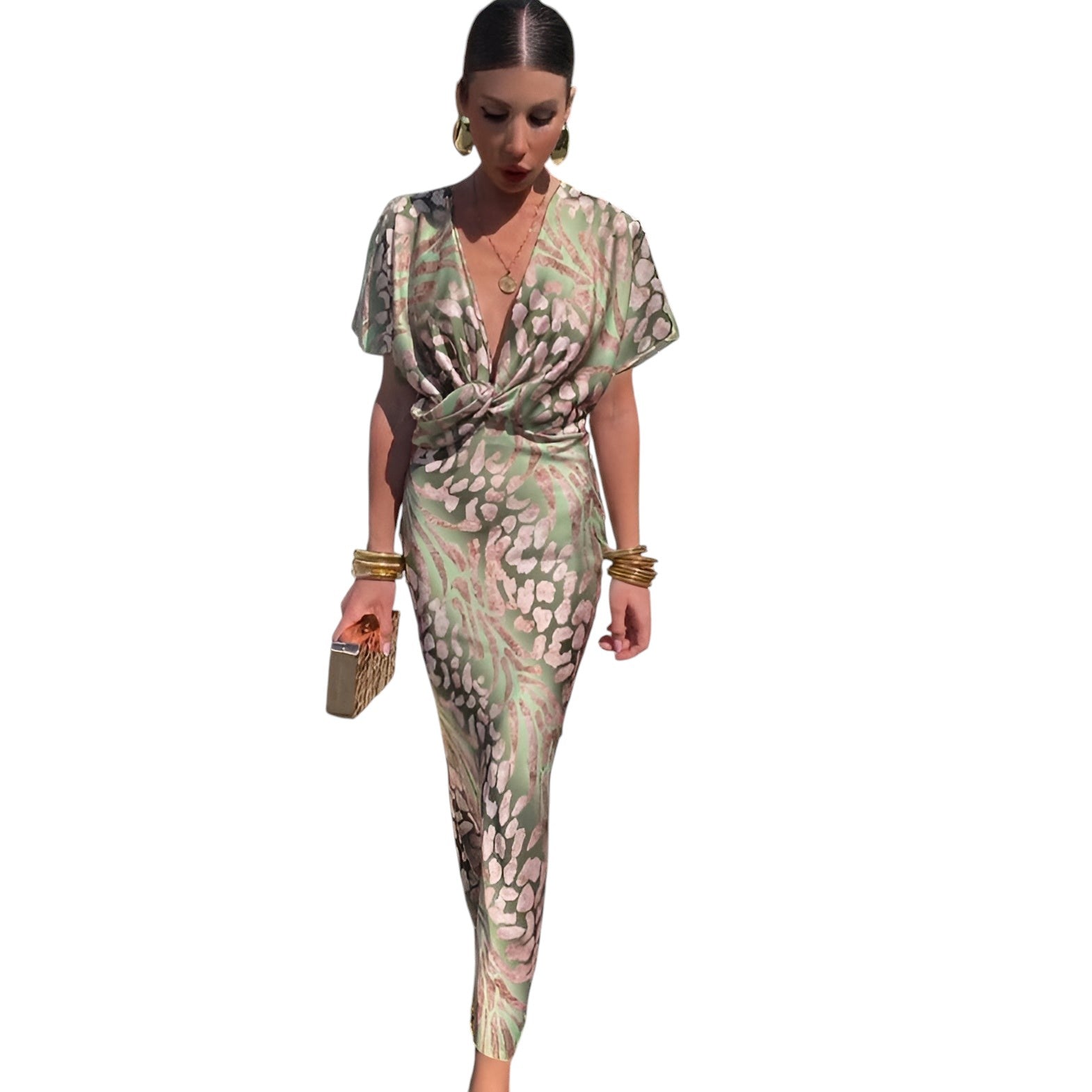 Harper – Luchtige Dames Chic V-Hals Jurk