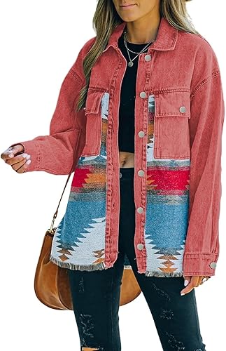 Selena – Vintage Aztec Denim Damesjas