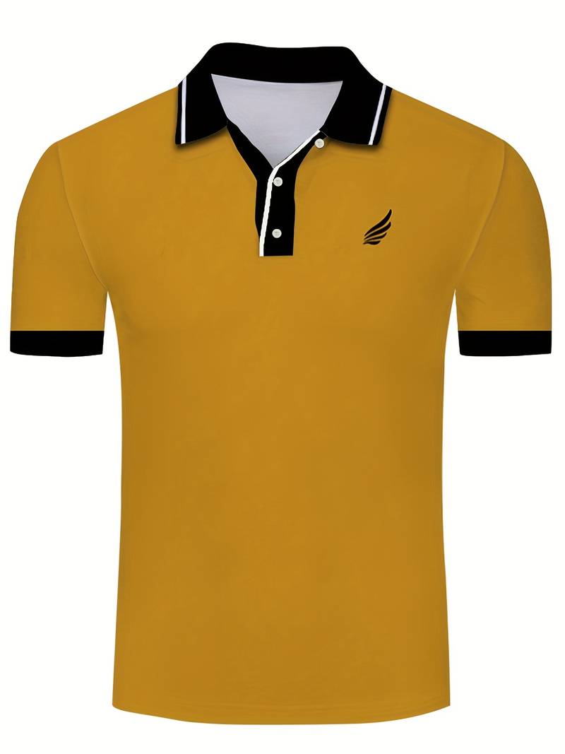 Luca – Heren Polo met Effen Kleur en Casual Look