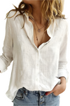 Amanda – Soepelvallende Dames Blouse met Fijne Structuur