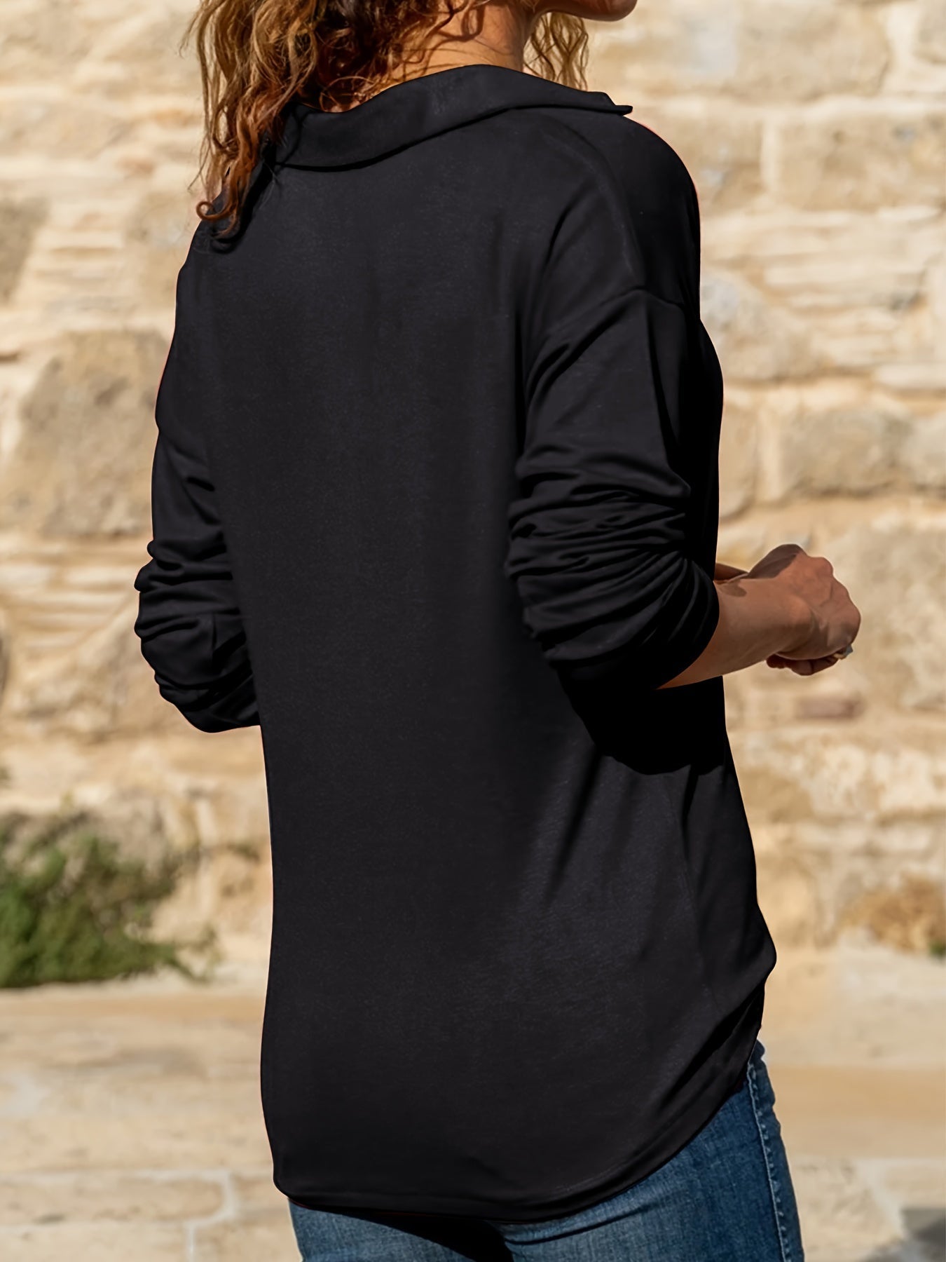 Ginny – Elegante Dames Top met Lange Mouwen