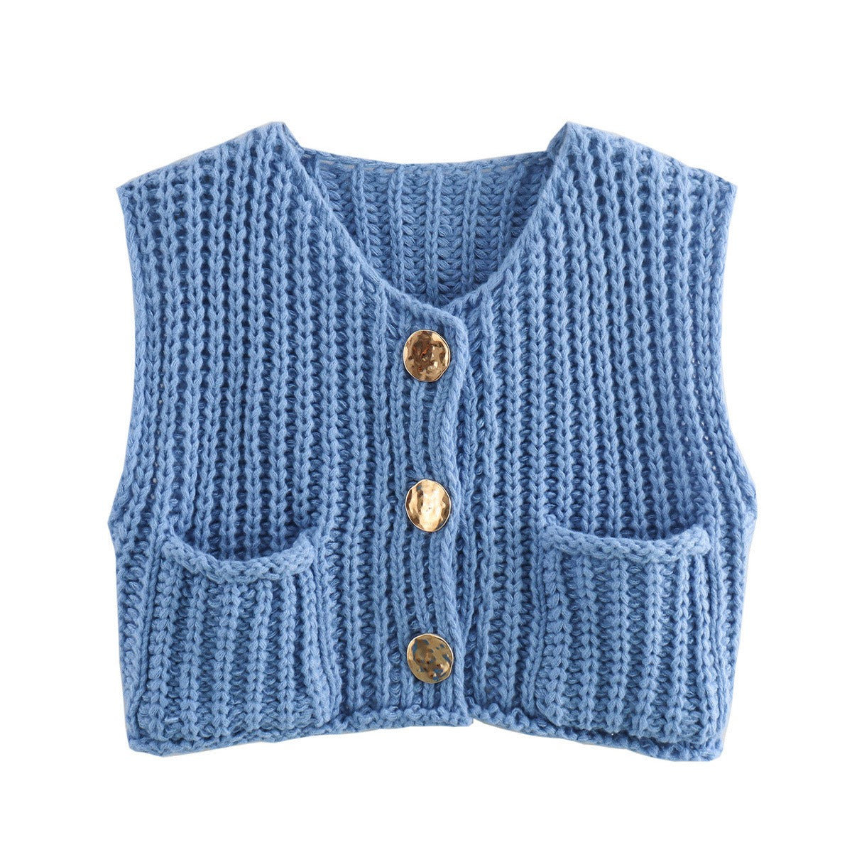 NicolaFerzetti Gebreid Cropped Vest Voor Vrouwen