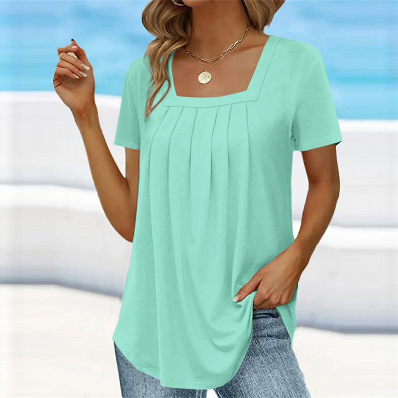 Giulia – Elegante Geplooide Damesblouse