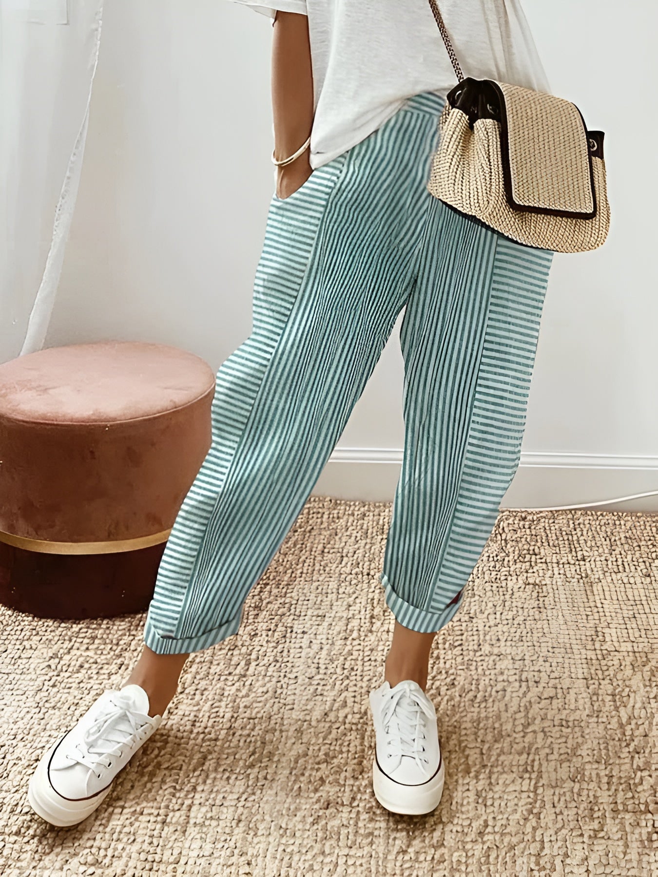 Sofía – Flowy Zomerbroek voor Dames met Stretchband