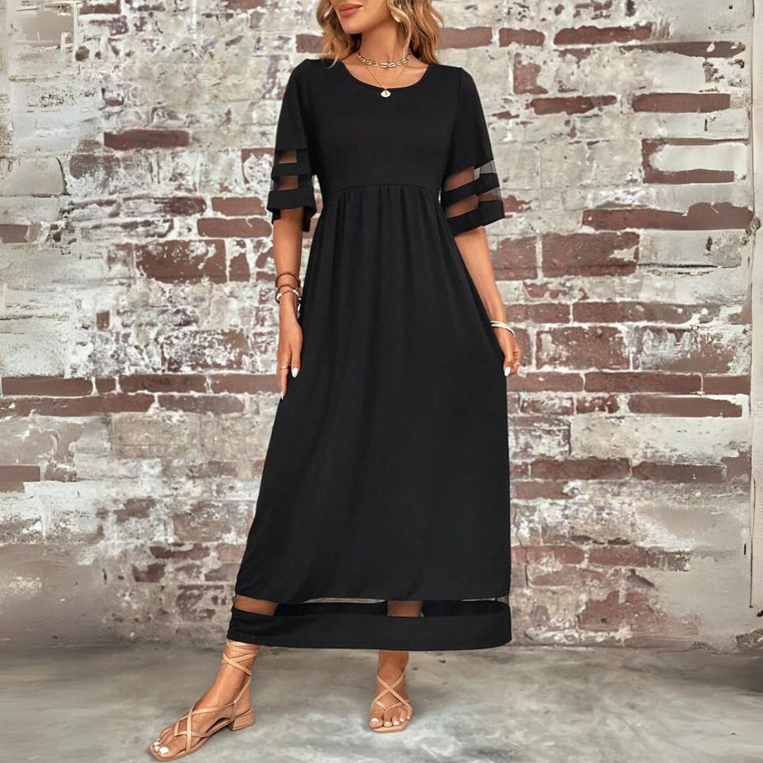 Yuna – Luchtige Dames Maxi Jurk met Zakken