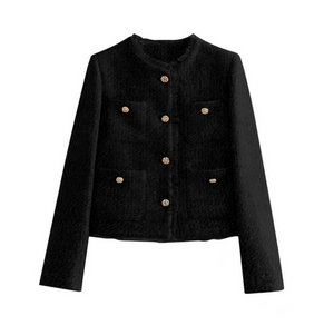 NinoBelli Chique Tweed Jas Voor Vrouwen
