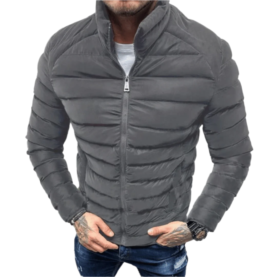 Lorenzo – Slim-Fit Heren Gewatteerde Winterjas