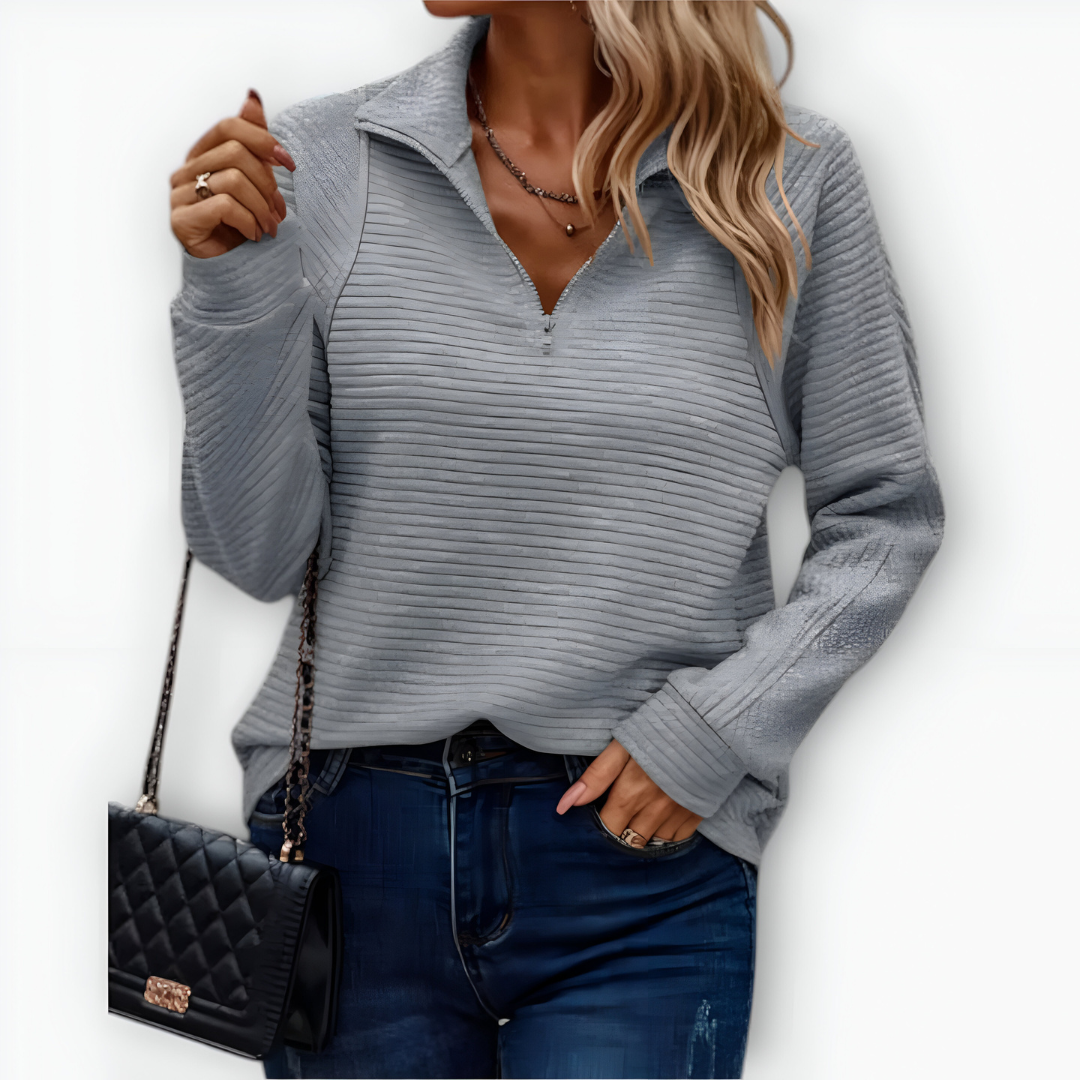 Isola – Dames Half-Zip Trui met Elegante Pasvorm