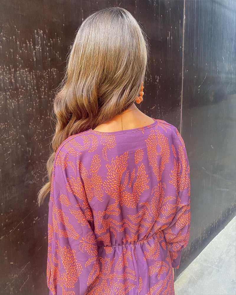 Isabella – Boho-Chic Dames Wikkeljurk Midi
