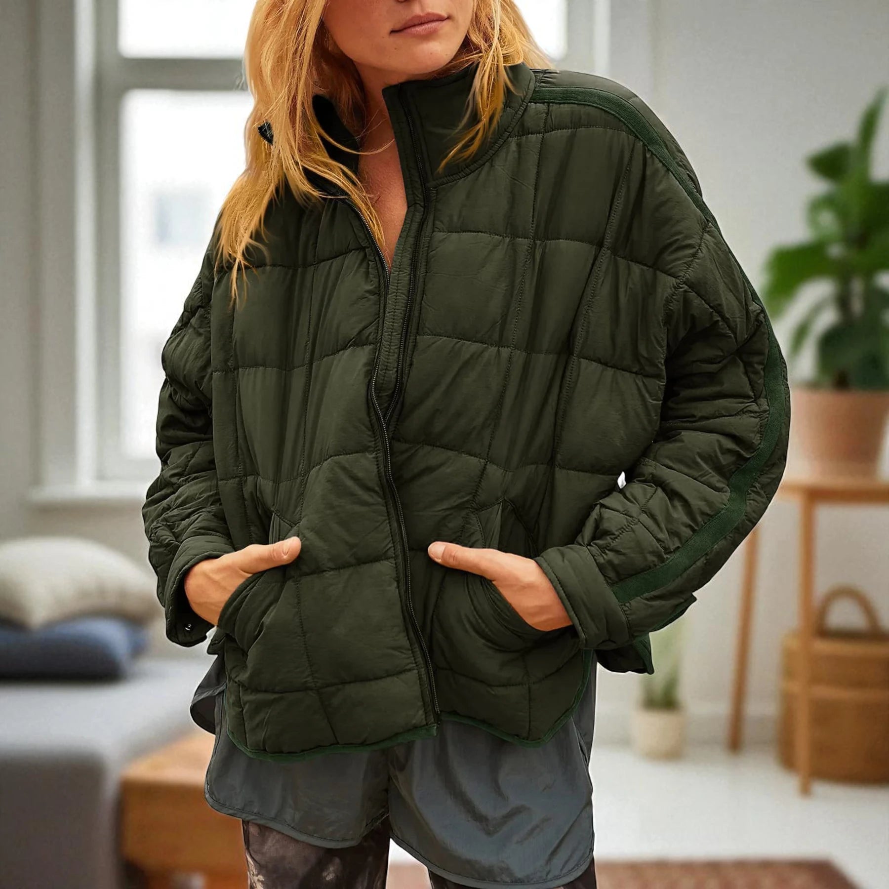 Sheila – Lichtgewicht Dames Puffer Jas met Rits