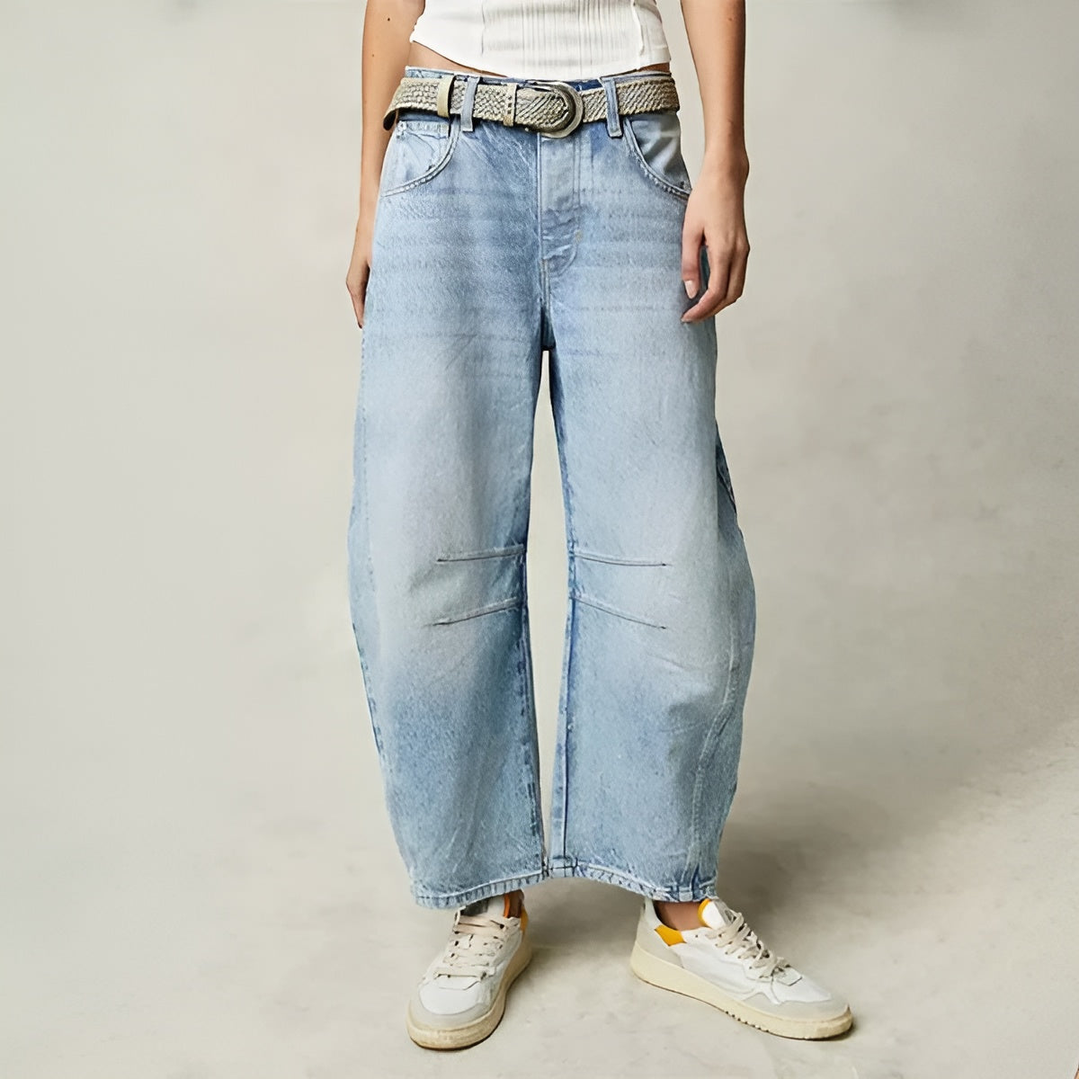 Isabella – Hoge Taille Dames Relaxte Jeans