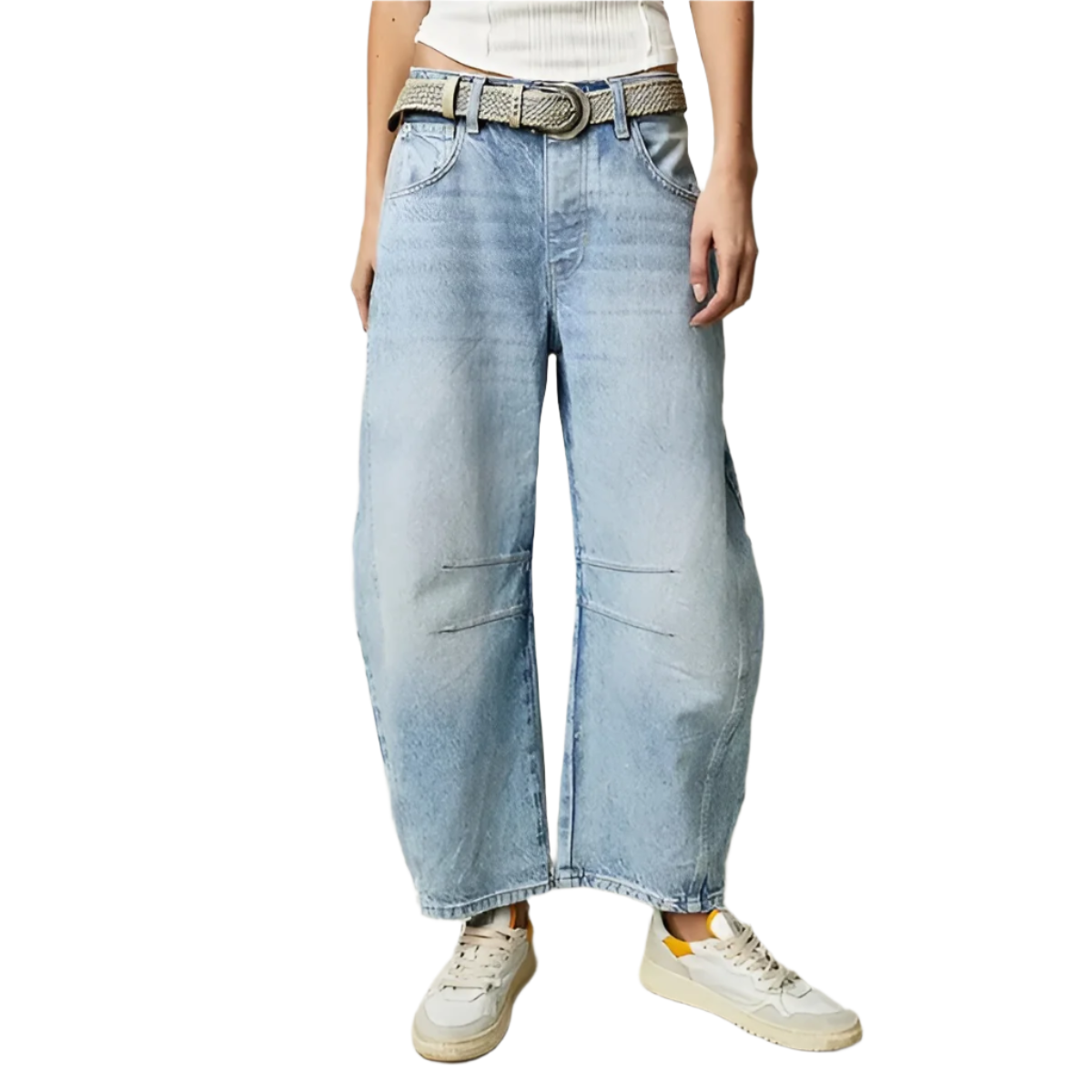 Isabella – Hoge Taille Dames Relaxte Jeans