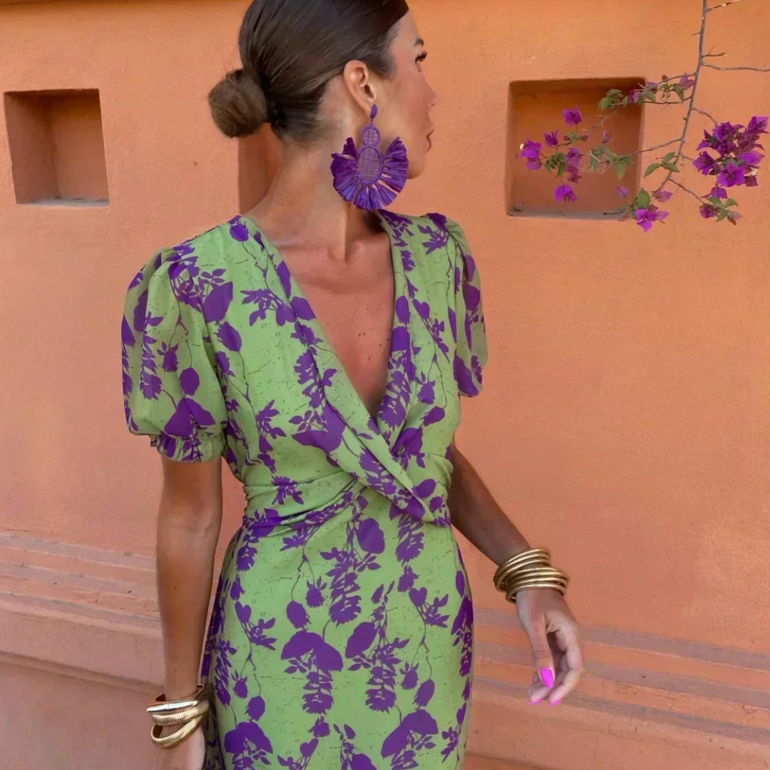 Heidi – Ademende Dames Zomer Midi Jurk