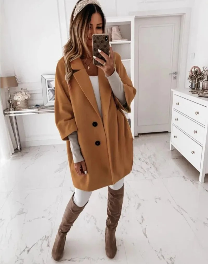 Luciana – Losvallende Dames Trenchcoat