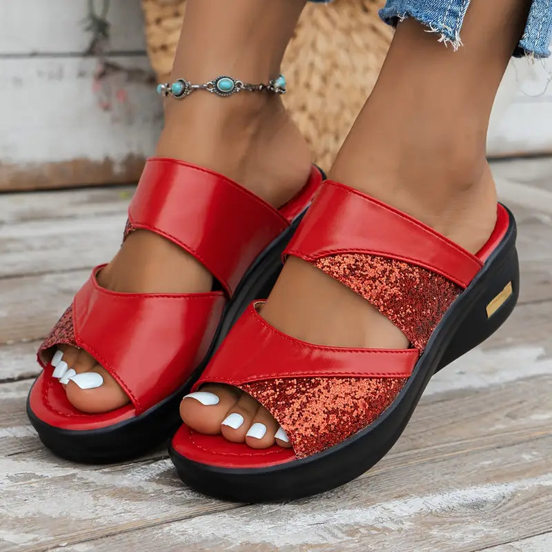 LucaMonti™ orthopedische platte sandalen voor dames