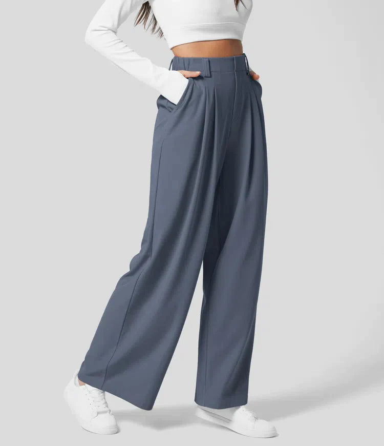 Sinfonia™ Comfort ontmoet moeiteloze stijl in een casual broek met hoge taille