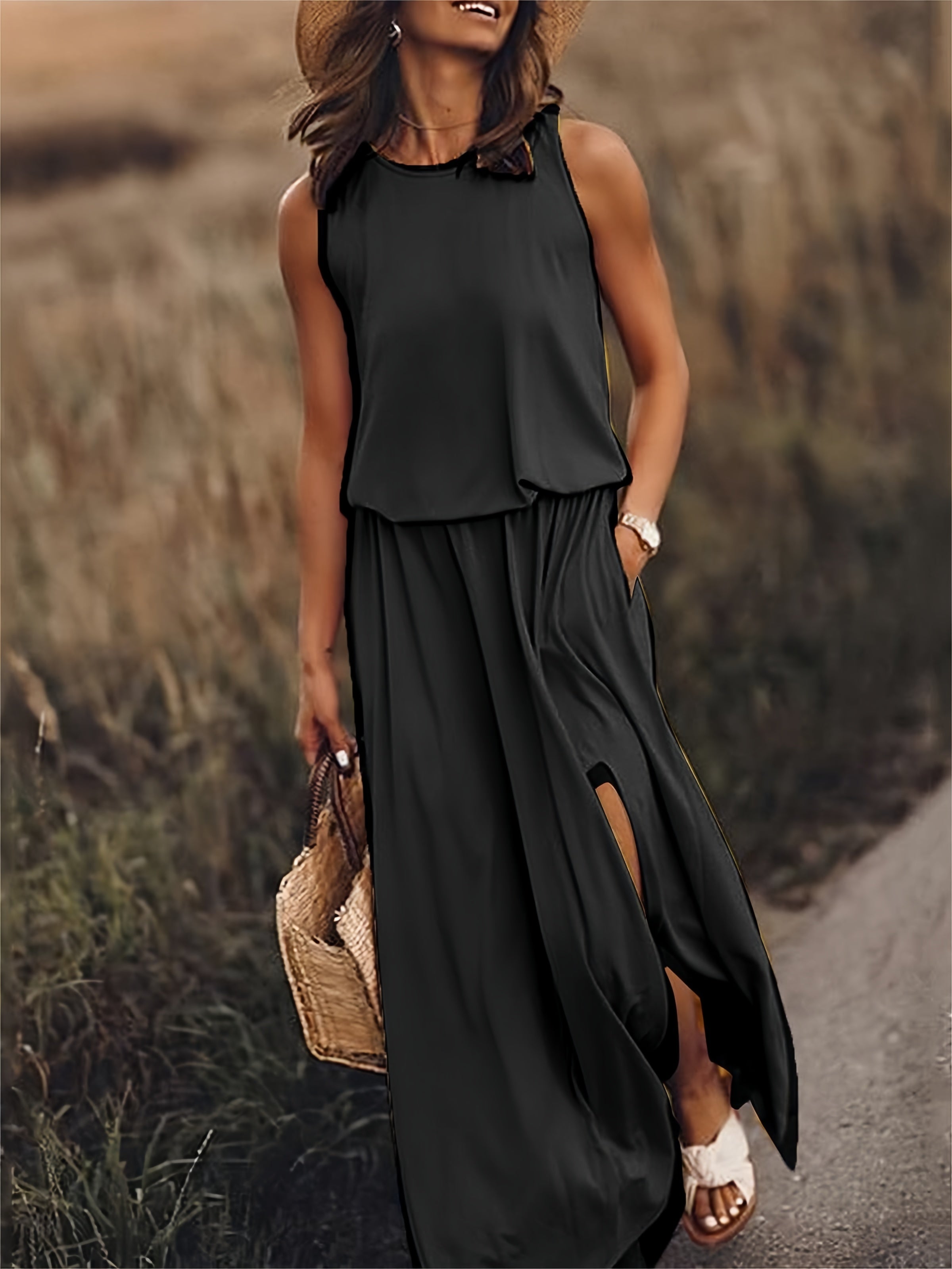 Alessia – Boho-geïnspireerde Maxi Jurk van Modal voor Dames