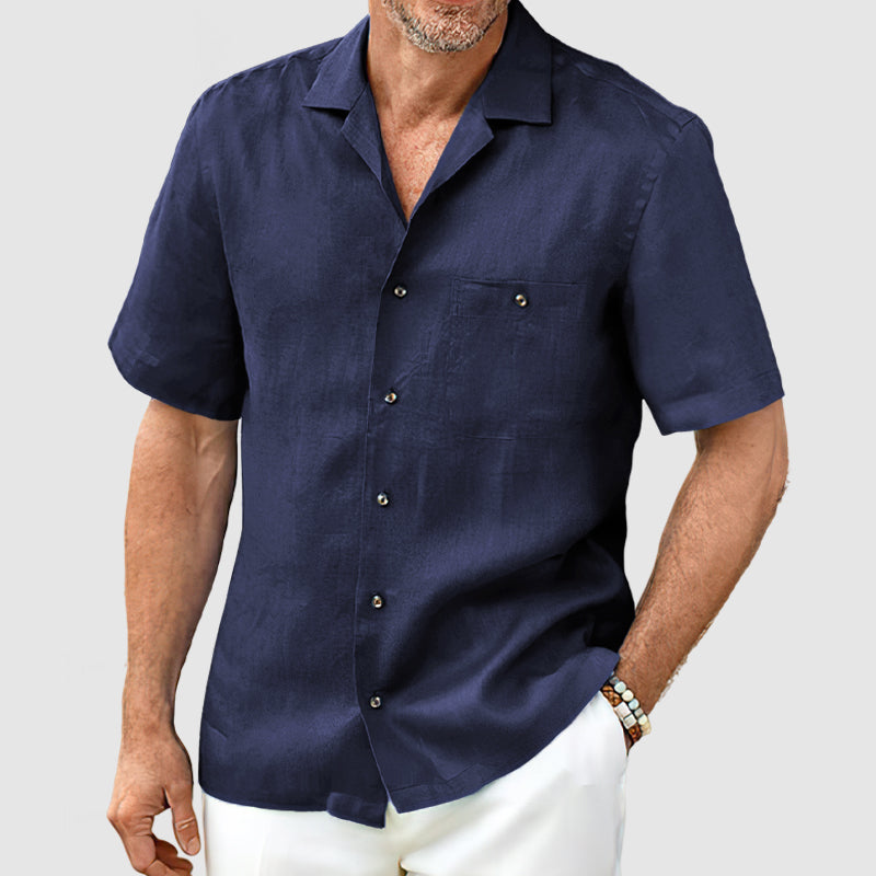 FabioRossetti Heren Casual Pocket Overhemd