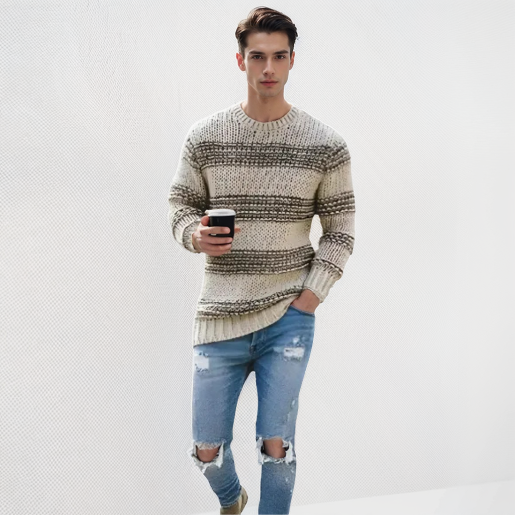 Luca – Heren Comfortabele Gebreide Trui