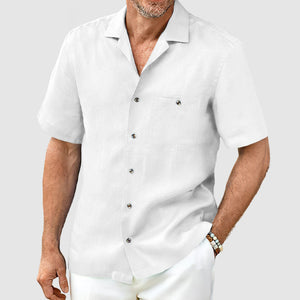 FabioRossetti Heren Casual Pocket Overhemd