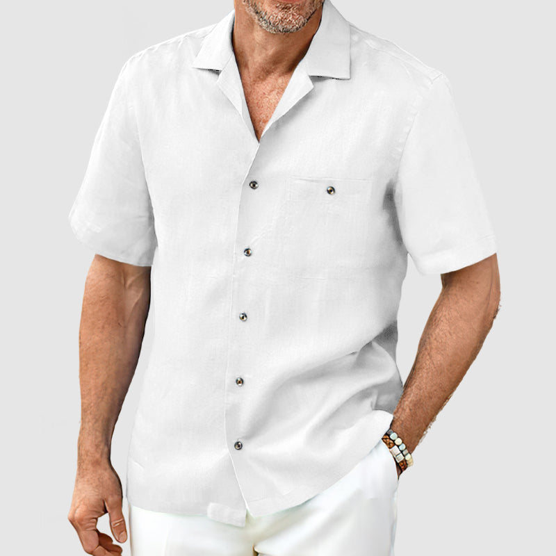 FabioRossetti Heren Casual Pocket Overhemd