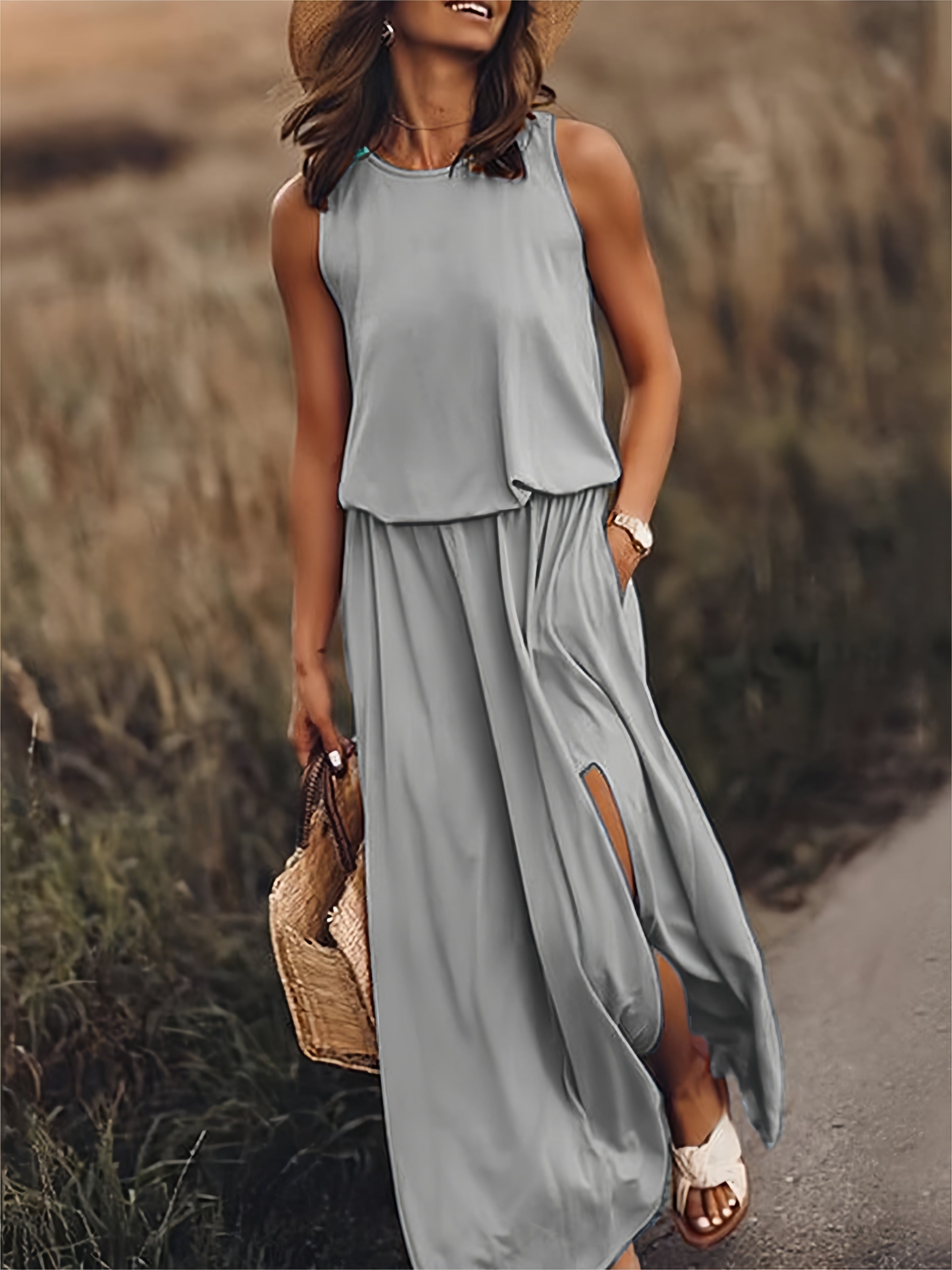 Alessia – Boho-geïnspireerde Maxi Jurk van Modal voor Dames