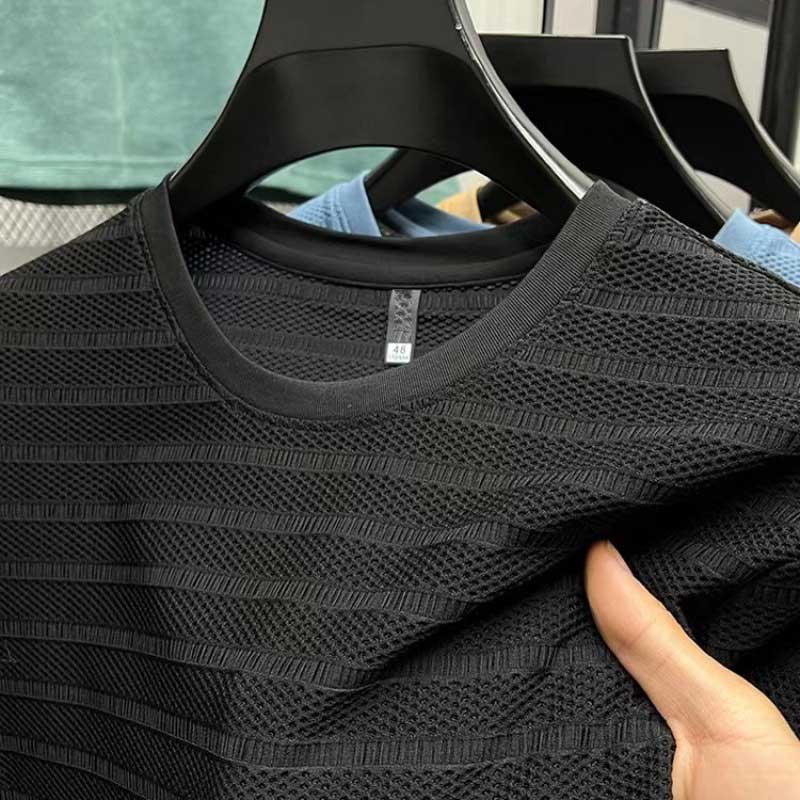 MatteoCaruso T-shirt met Ijs Mesh