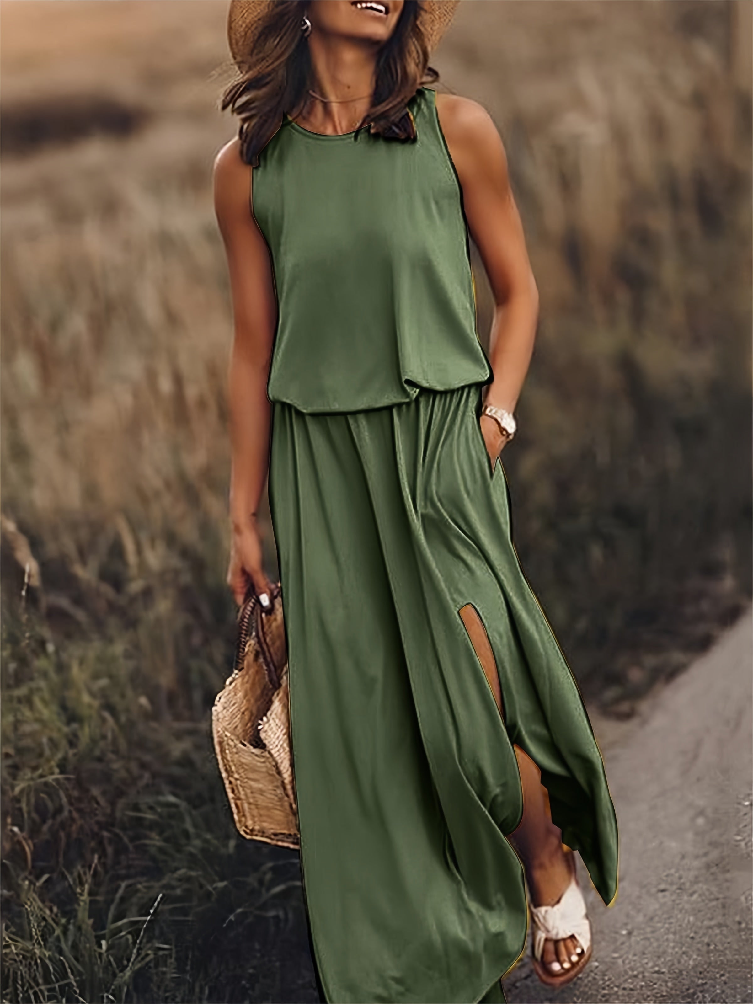 Alessia – Boho-geïnspireerde Maxi Jurk van Modal voor Dames