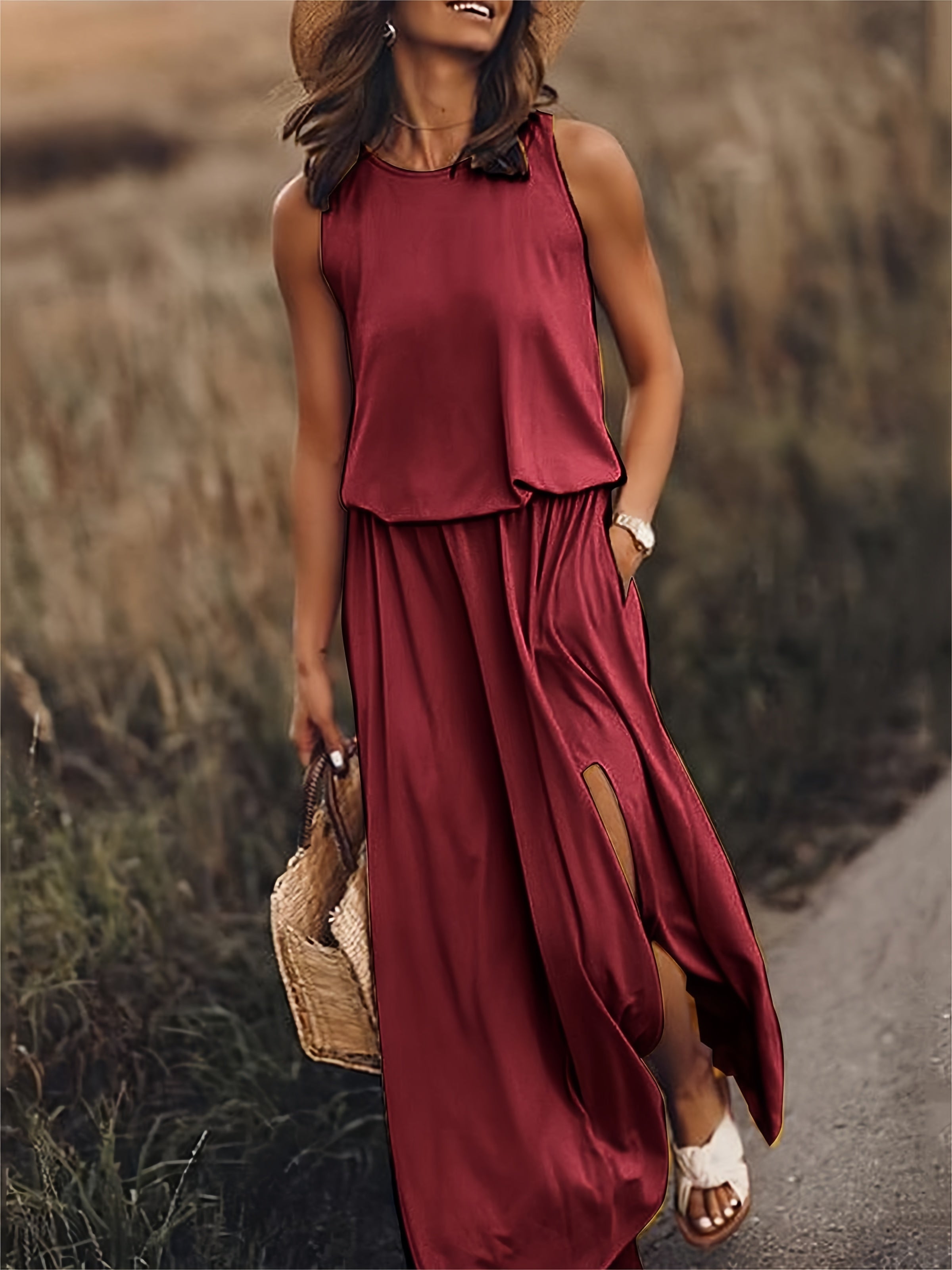 Alessia – Boho-geïnspireerde Maxi Jurk van Modal voor Dames