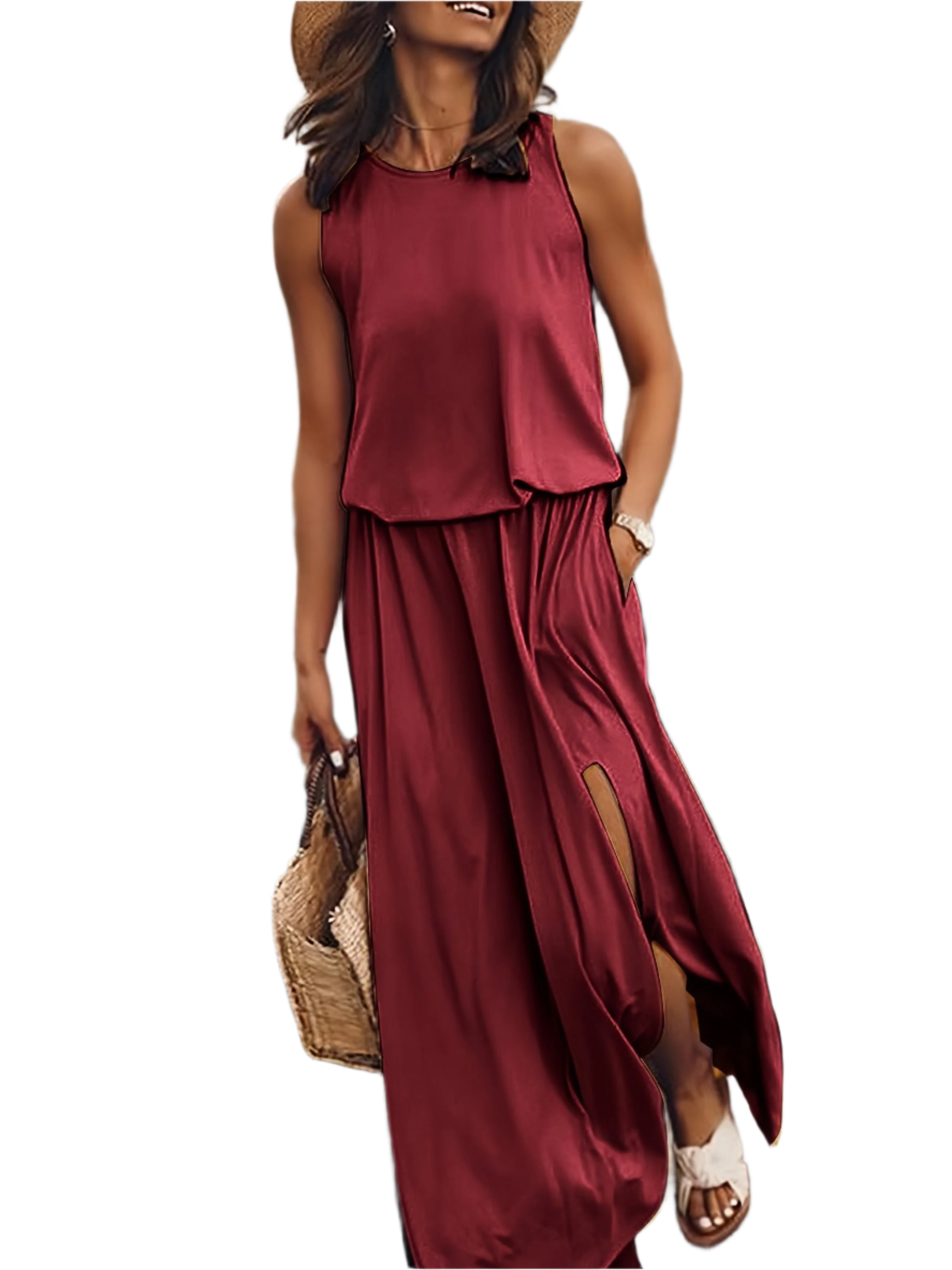 Alessia – Boho-geïnspireerde Maxi Jurk van Modal voor Dames