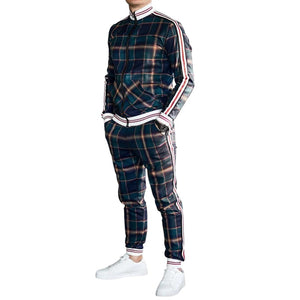 Nilo – Geruite Heren Set met Relaxte Pasvorm