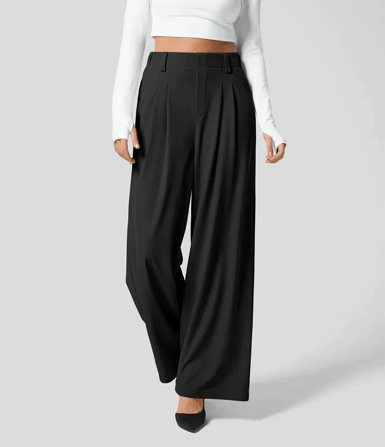 Sinfonia™ Comfort ontmoet moeiteloze stijl in een casual broek met hoge taille